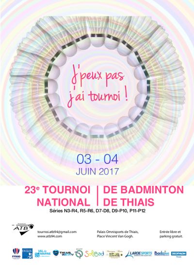 Affiche du tournoi de Thiais 2017