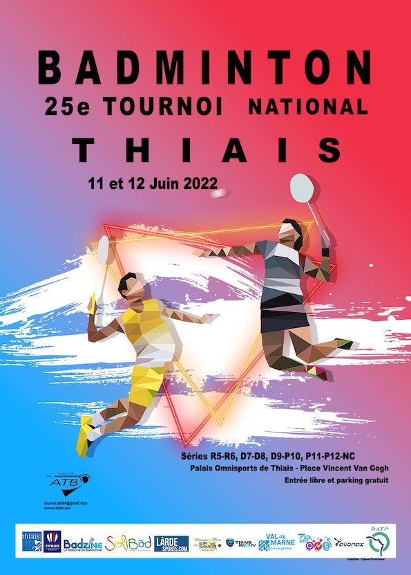 Affiche du tournoi de Thiais 2022